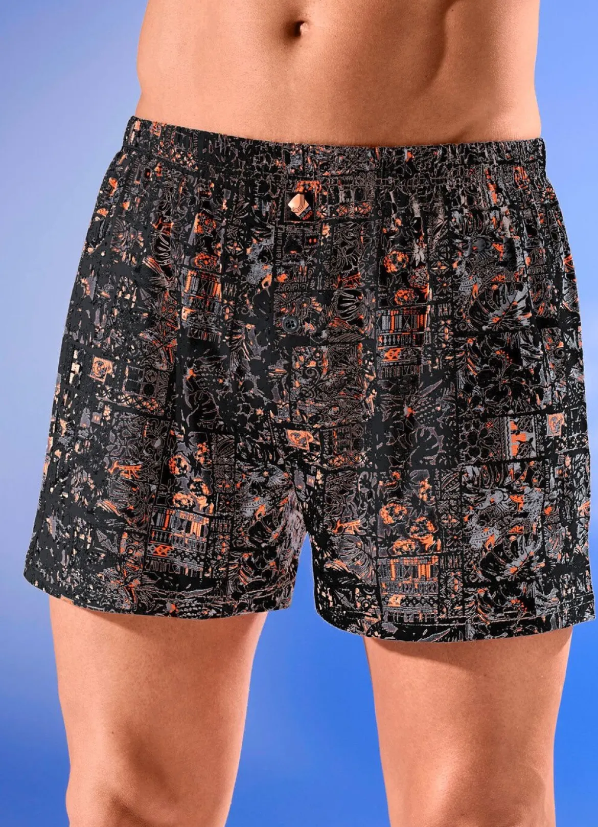 Viererpack Boxershorts mit Alloverdessin