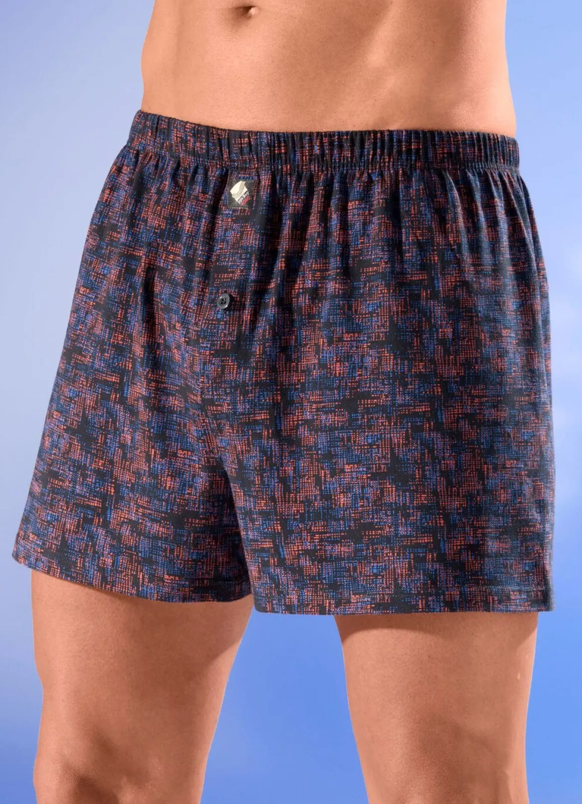 Viererpack Boxershorts mit knöpfbarem Eingriff