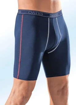Viererpack Longpants, uni mit Kontrastnähten