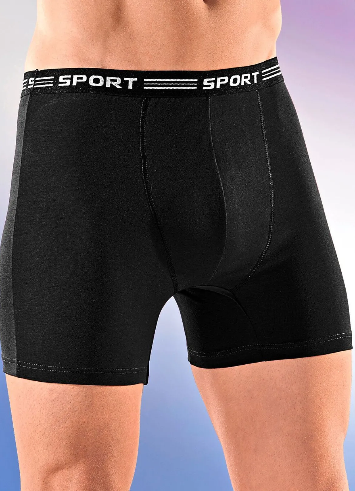 Viererpack Pants aus Feinjersey, uni bunt