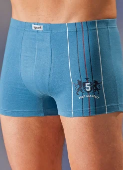Viererpack Pants, uni, Motivdruck