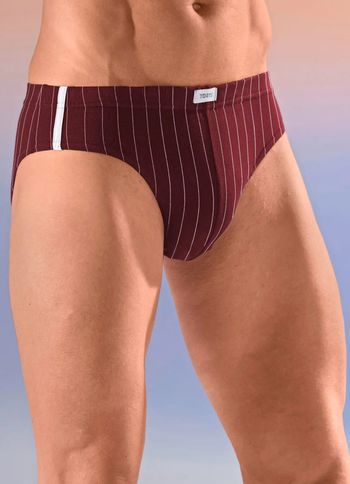 Viererpack Slips mit Streifendessin