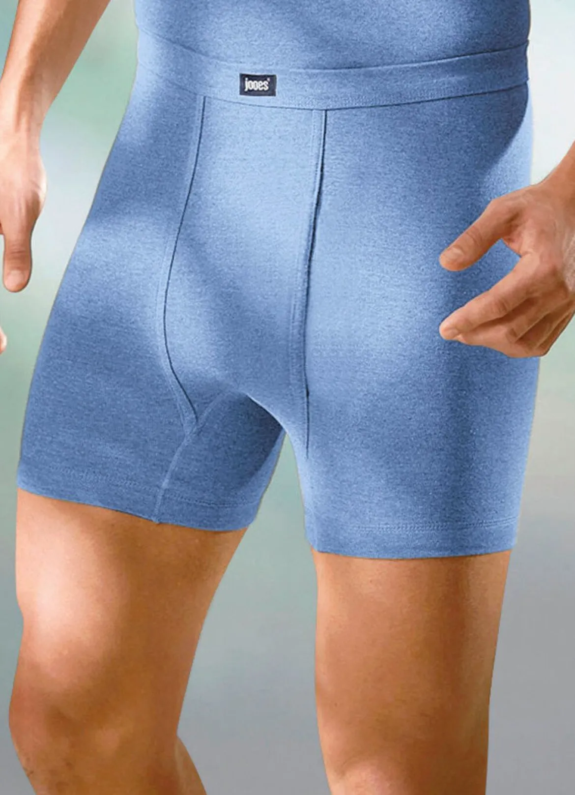 Viererpack Unterhosen aus Feinripp mit Eingriff
