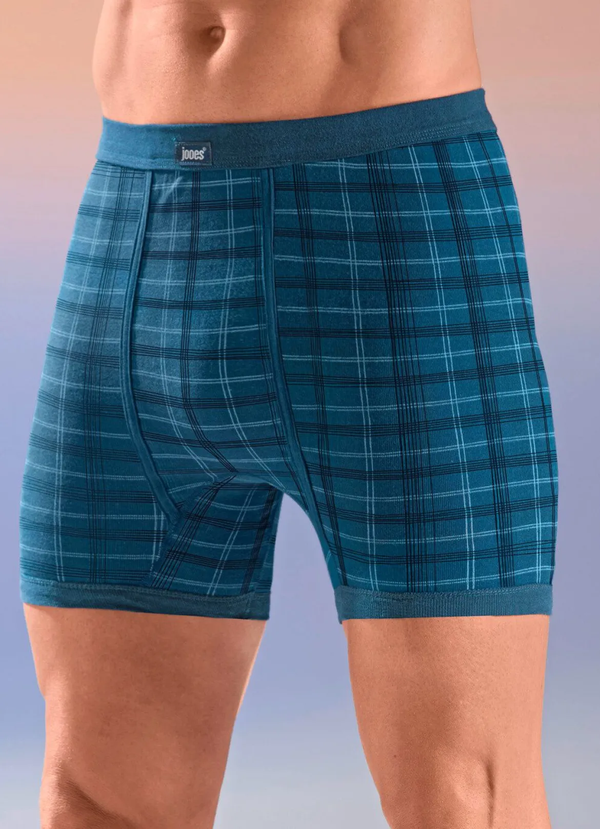 Viererpack Unterhosen mit Karodessin