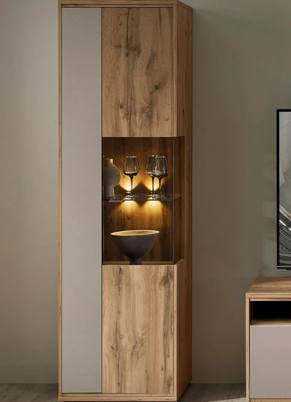 Vitrine mit LED-Beleuchtung