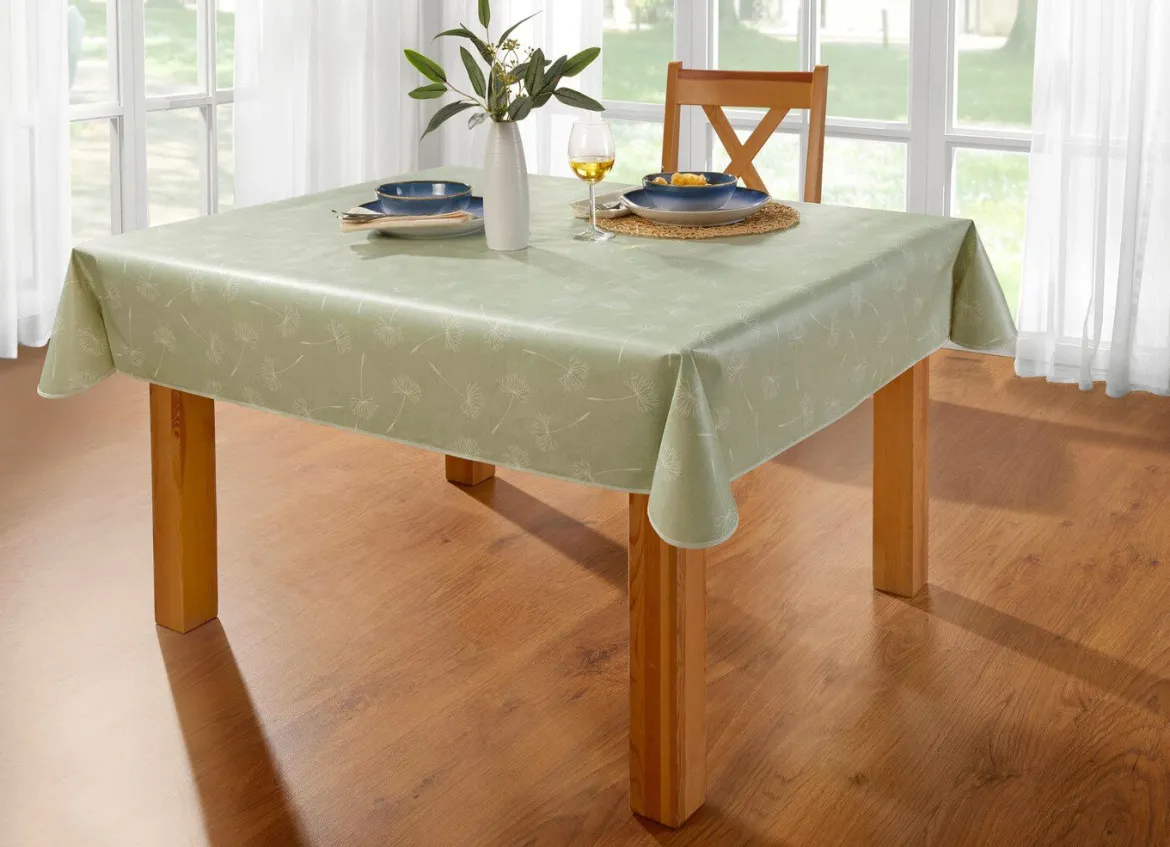 Wachstuch-Tischdecke mit Pusteblumen-Motiv