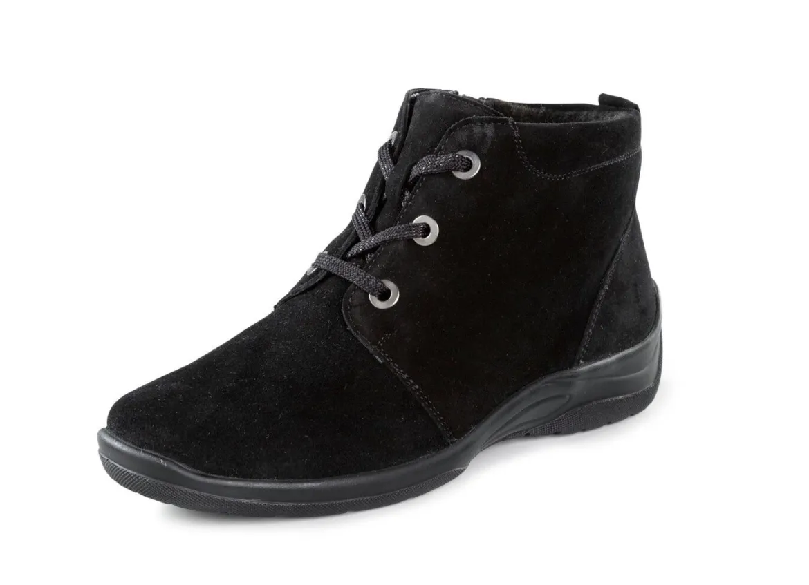 Waldläufer, bequeme Damen-Boots, Winterschuhe, Weite H, mit herausnehmbarem Fußbett