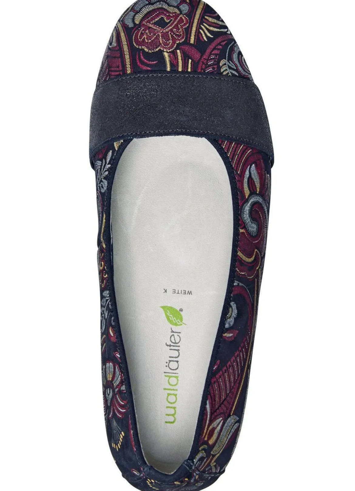 Waldläufer, bequeme Damen-Pumps, Weite K, mit herausnehmbarem Fußbett