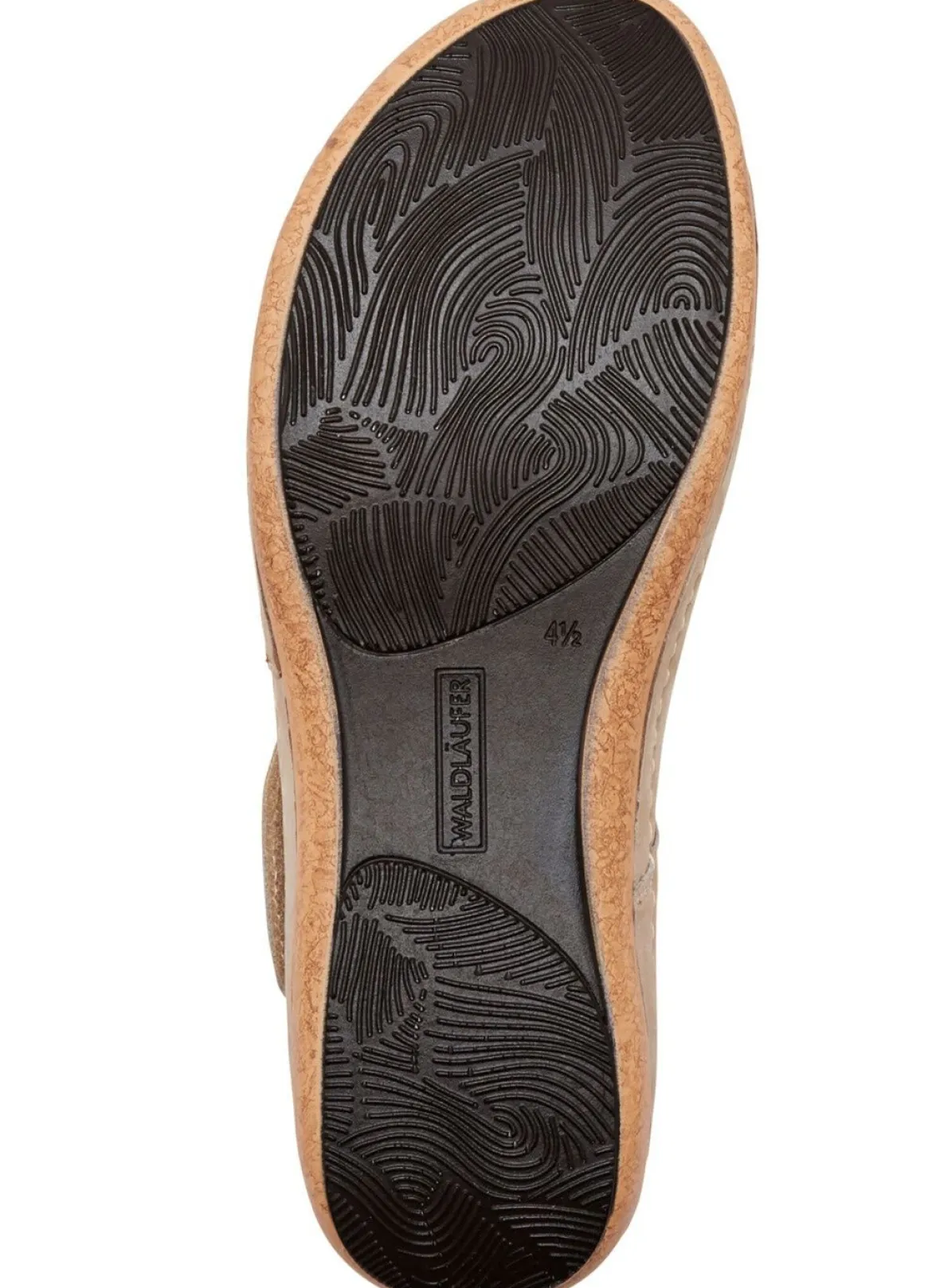 Waldläufer, bequeme Damen-Sandalen, Weite H, mit herausnehmbarem Fußbett