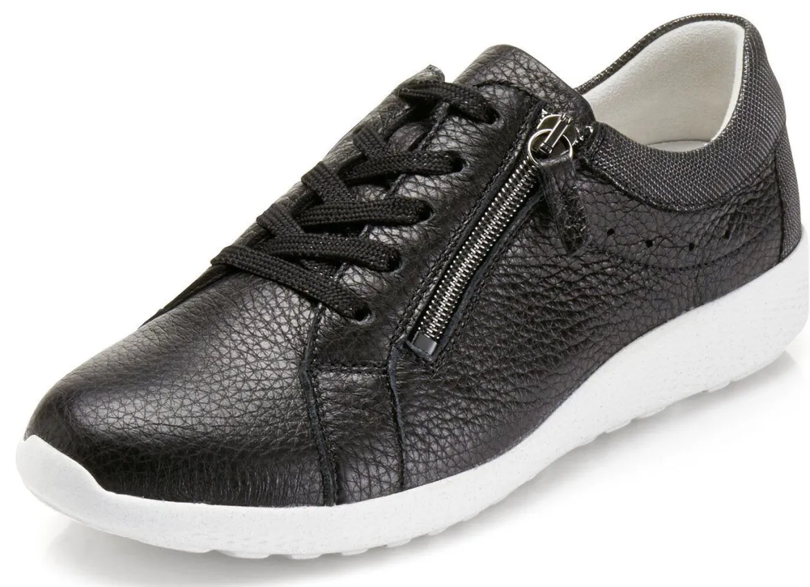 Waldläufer, bequeme Damen-Schnürschuhe, Weite K, mit herausnehmbarem Fußbett