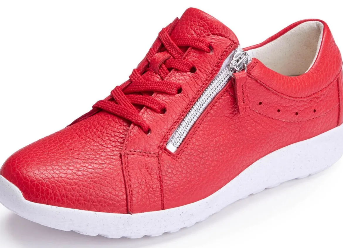 Waldläufer, bequeme Damen-Schnürschuhe, Weite K, mit herausnehmbarem Fußbett