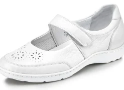 Waldläufer, bequeme Damen-Slipper, Weite H, mit herausnehmbarem Fußbett