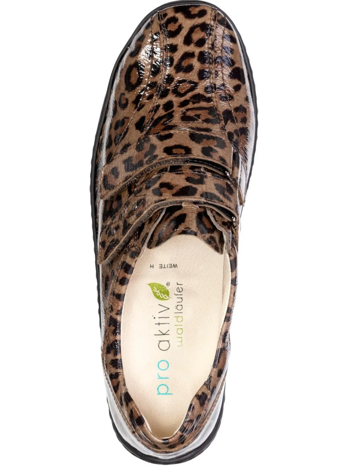 Waldläufer, bequeme Damen-Slipper, Weite H, mit herausnehmbarem Fußbett