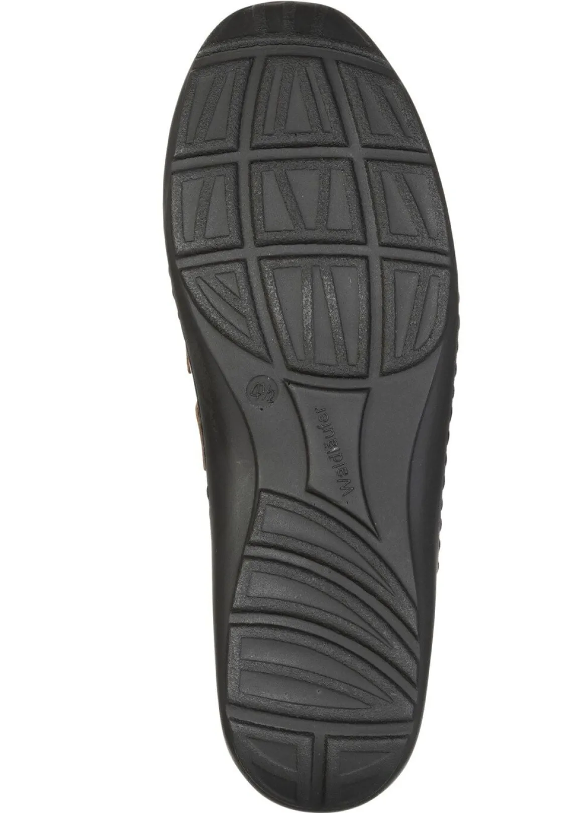 Waldläufer, bequeme Damen-Slipper, Weite H, mit herausnehmbarem Fußbett