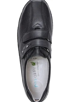 Waldläufer, bequeme Damen-Slipper, Weite H, mit herausnehmbarem Fußbett
