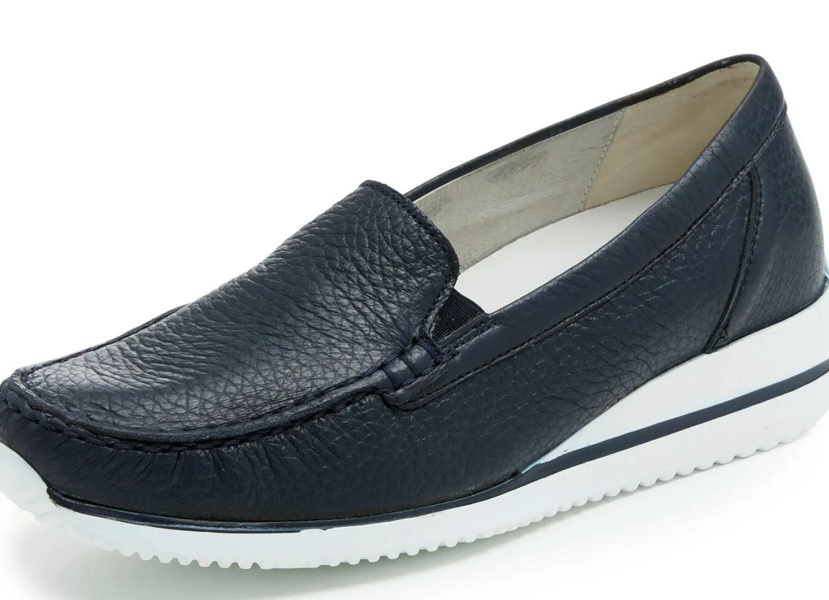 Waldläufer, bequeme Damen-Slipper, Weite H, mit herausnehmbarem Fußbett