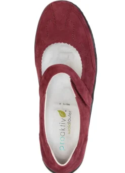 Waldläufer, bequeme Damen-Slipper, Weite H, mit herausnehmbarem Fußbett
