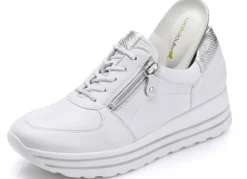 Waldläufer, bequeme Damen-Sneaker, Weite H, mit herausnehmbarem Fußbett