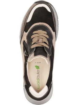 Waldläufer, bequeme Damen-Sneaker, Weite H, mit herausnehmbarem Fußbett