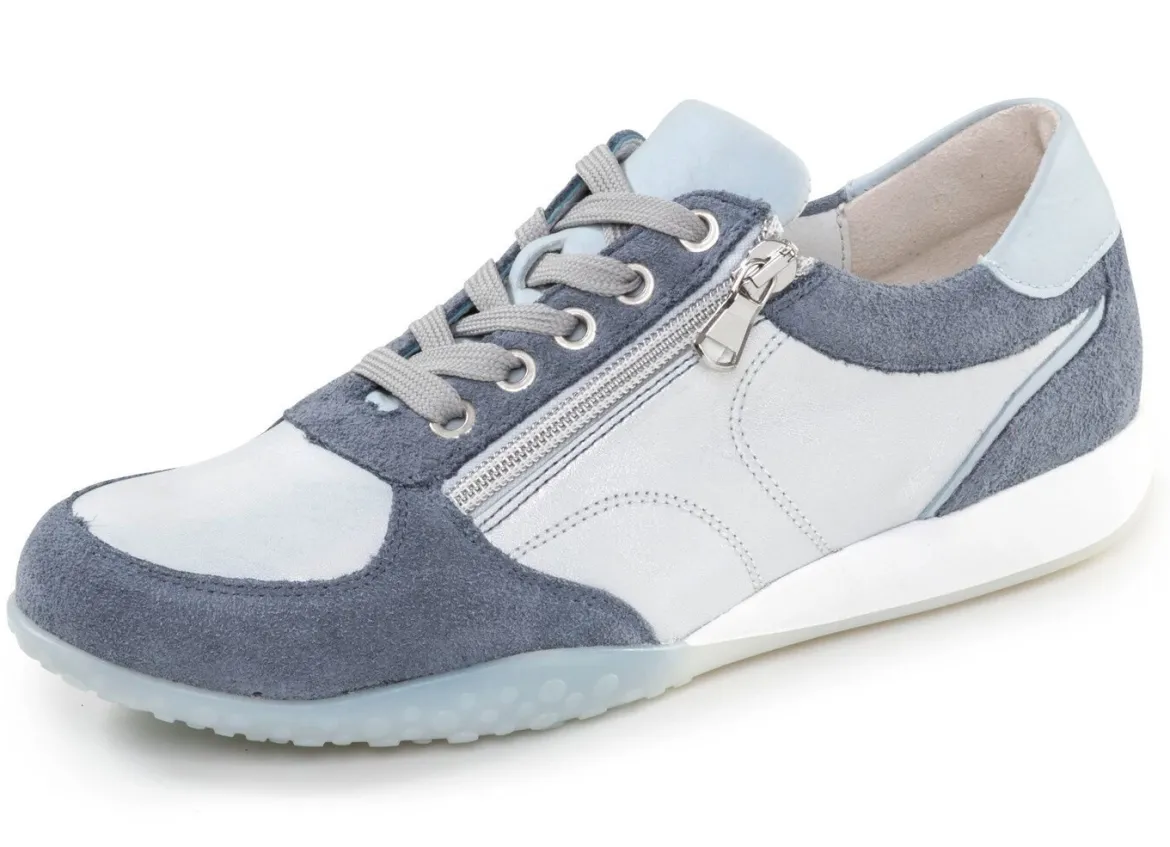 Waldläufer, bequeme Damen-Sneaker, Weite H, mit herausnehmbarem Fußbett