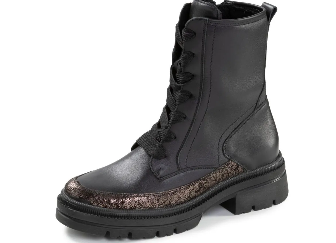 Waldläufer, bequeme Damen-Stiefeletten, Winterschuhe, Weite H, mit herausnehmbarem Fußbett