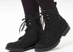 Waldläufer, bequeme Damen-Stiefeletten, Weite G, mit herausnehmbarem Fußbett