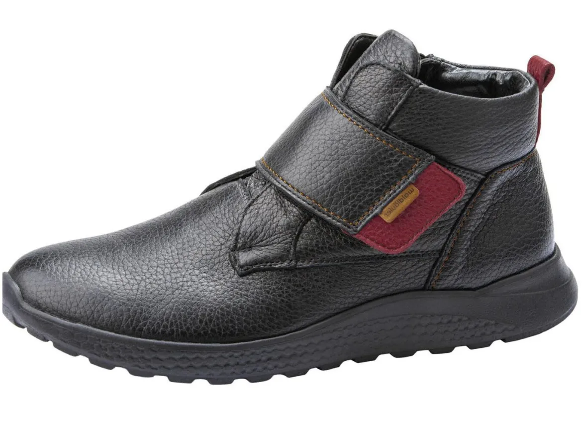 Waldläufer, bequeme Damen-Stiefeletten, Weite H, mit herausnehmbarem Fußbett