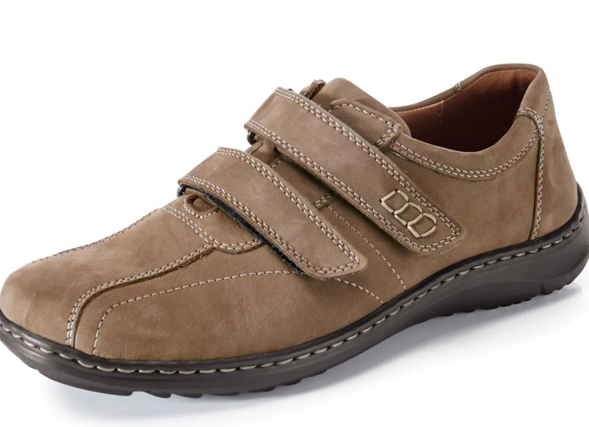 Waldläufer, bequeme Herren-Slipper, Weite H, mit herausnehmbarem Fußbett