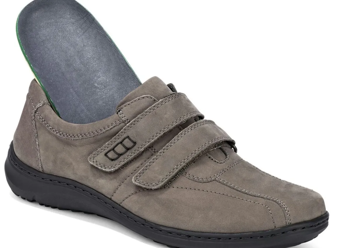 Waldläufer, bequeme Herren-Slipper, Weite H, mit herausnehmbarem Fußbett