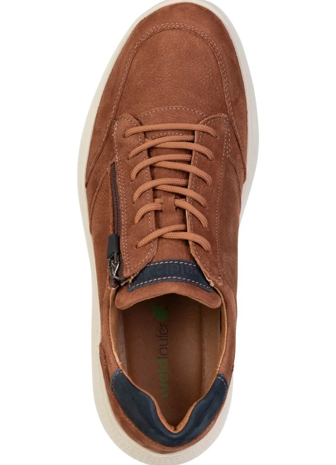Waldläufer, bequeme Herren-Sneaker, Weite H, mit herausnehmbarem Fußbett