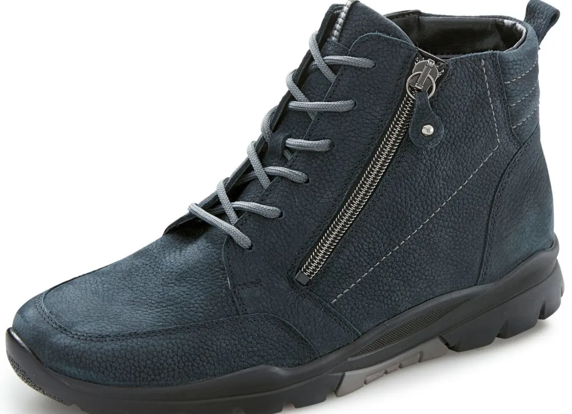 Waldläufer, gefütterte Damen-Stiefeletten, Winterschuhe, Weite H, mit herausnehmbarem Fußbett
