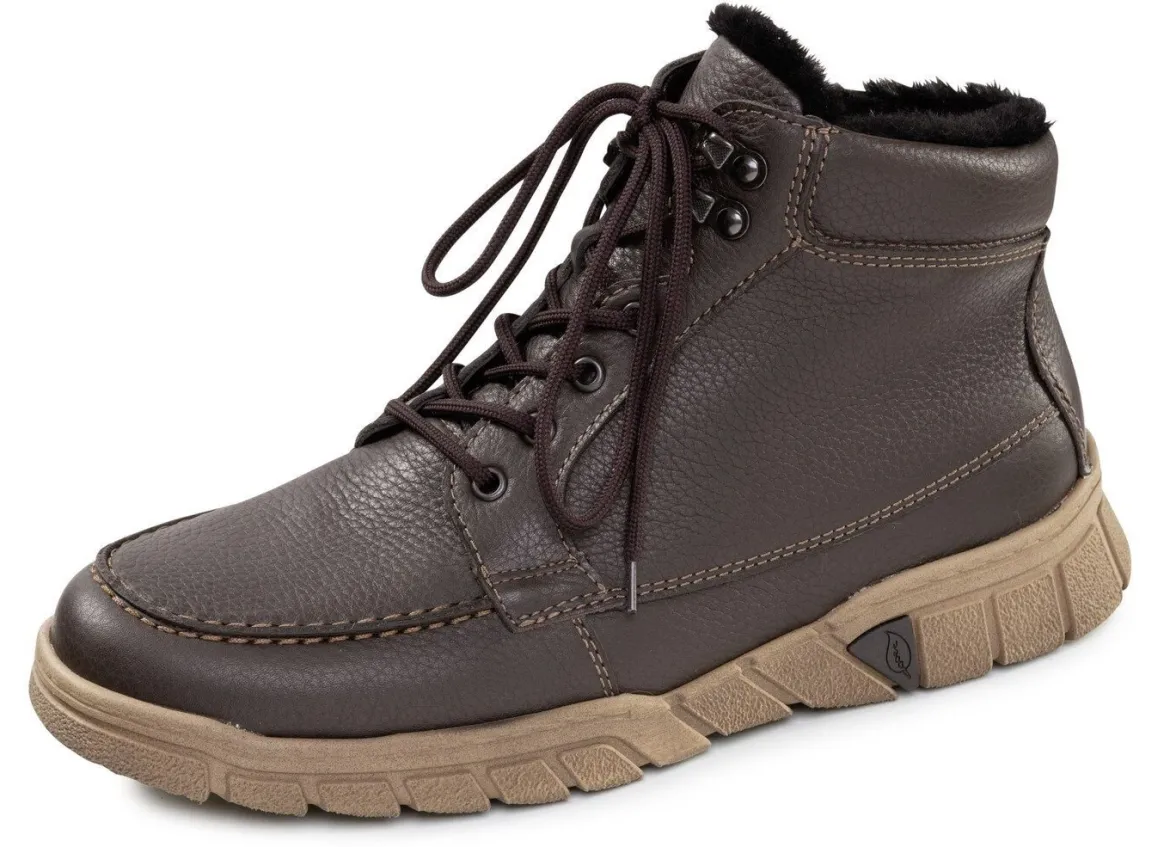Waldläufer, gefütterte Herren-Boots, Winterschuhe, Weite H, mit Lammfell