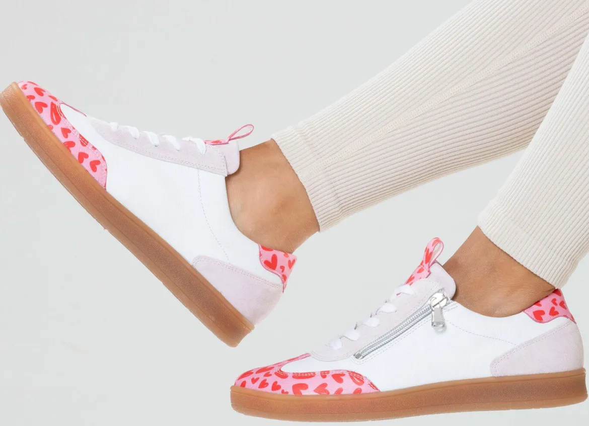Waldläufer, modische Damen-Sneaker, Weite H, mit herausnehmbarem Fußbett