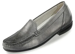Waldläufer Mokassin-Slipper aus edlem Rind-Nappaleder