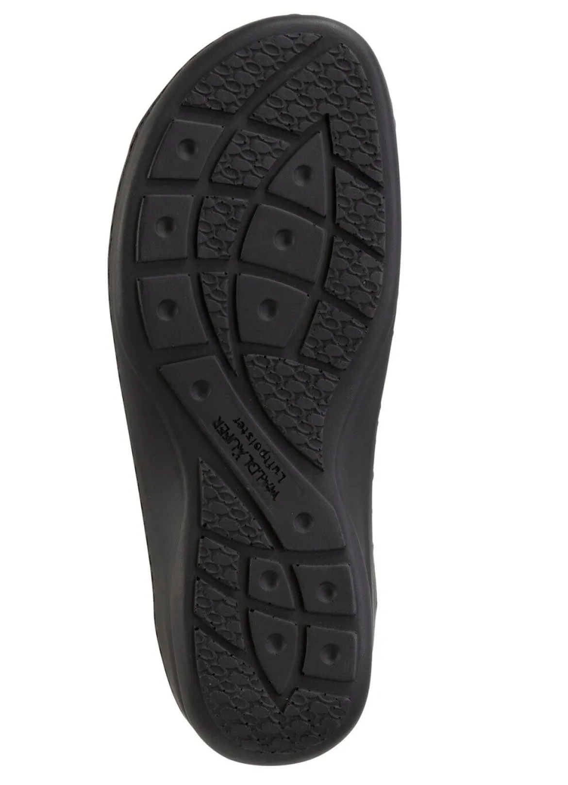 Waldläufer Pantolette mit Metallschmuck mit Glitzersteinchen