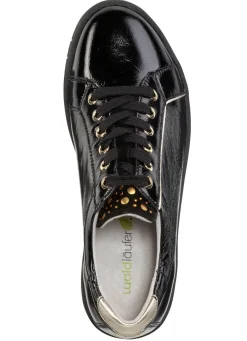 Waldläufer Schnürschuh aus weichem Knautschlackleder