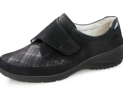 Waldläufer Slipper mit Stretchmaterial im Ballenbereich