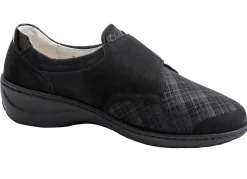 Waldläufer Slipper mit Stretchmaterial im Ballenbereich