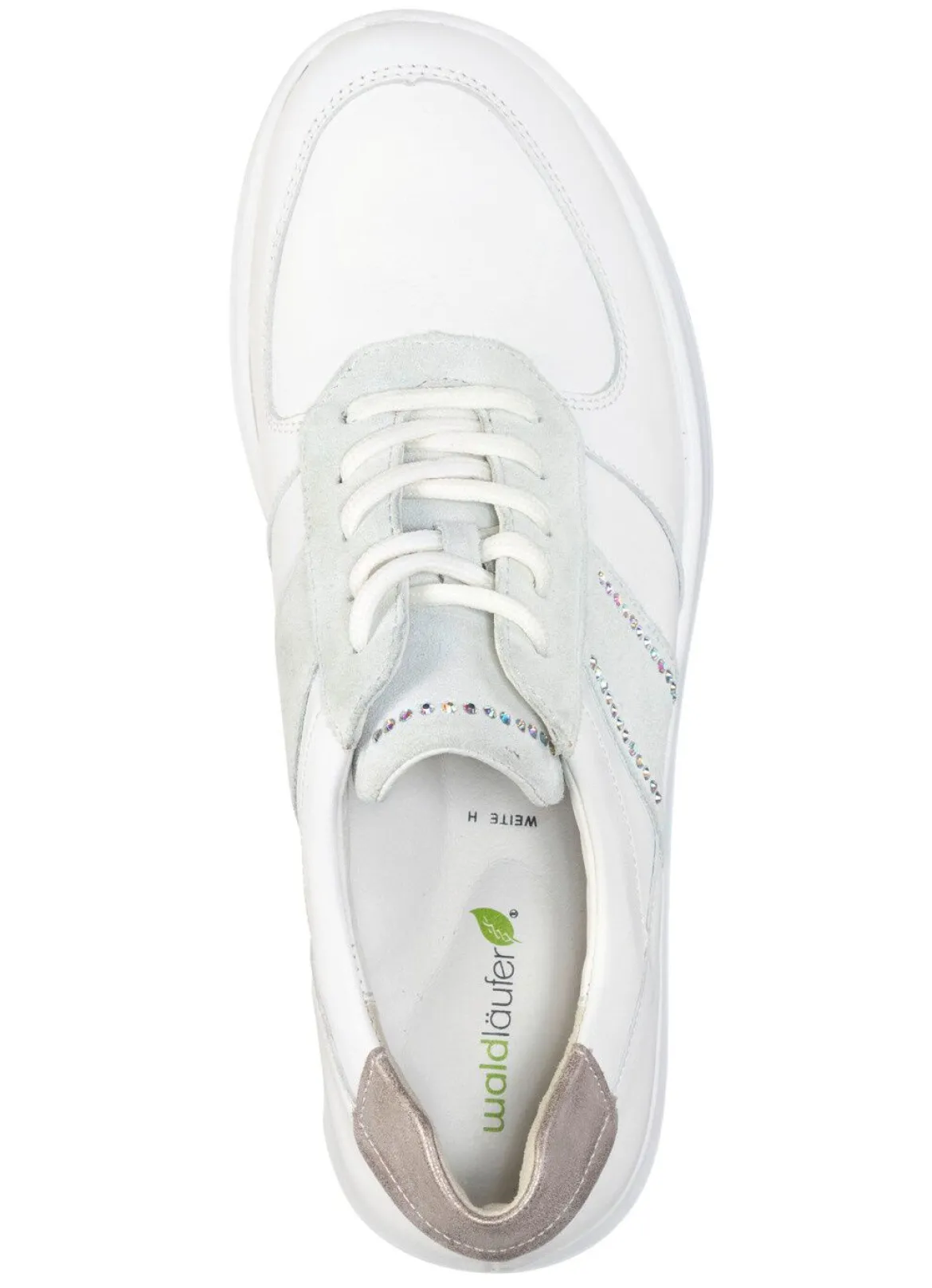 Waldläufer Sneaker mit Glitzersteinchen