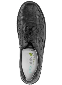 Waldläufer, sommerliche Damen-Schnürschuhe, Weite H, mit herausnehmbarem Fußbett