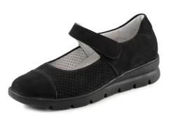 Waldläufer Spangenschuh aus teilweise gelochtem Leder