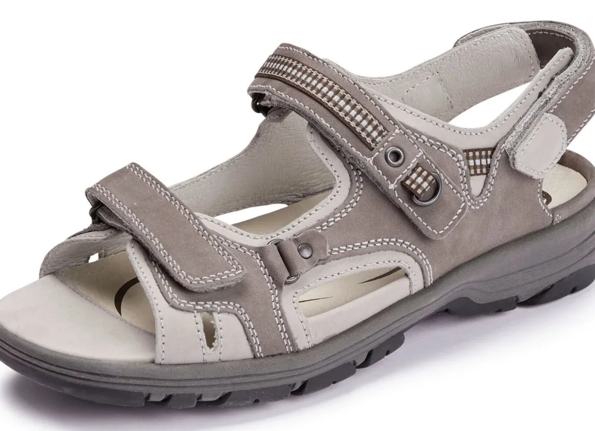 Waldläufer, sportliche Damen-Sandalen, Weite H, mit herausnehmbarem Fußbett