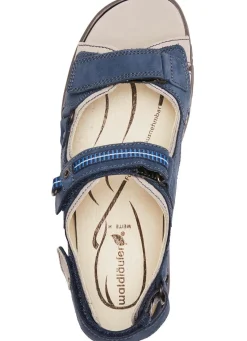Waldläufer, sportliche Damen-Sandalen, Weite H, mit herausnehmbarem Fußbett