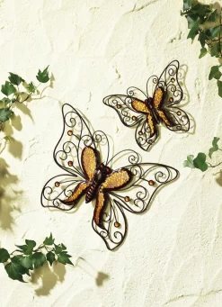 Wanddeko Schmetterling, 2er Set
