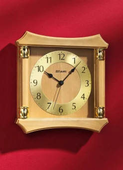 Wanduhr aus massivem Holz