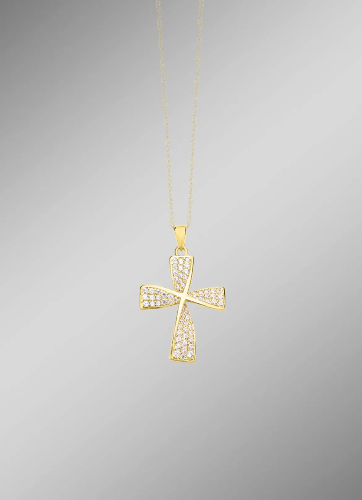 Wundervoller Kreuz-Anhänger mit Zirkonia