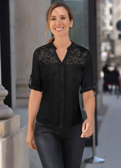 Zart transparente Bluse