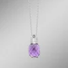Zauberhafte Eleganz: Anhänger mit echt Amethyst und Ankerkette