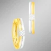Zeitlose Creolen in Bicolor mit Brillanten
