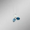 Zeitlose Eleganz Anhänger mit Blautopasen und echt grünem Amethyst